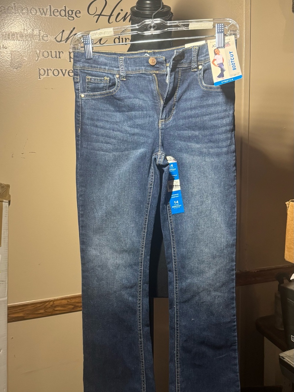 Jordache Girls Dark Blue Bootcut Jeans